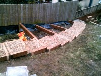 Garden steps laid by HMC Joiners, Builders, Fencing and Decking Services, Belfast, Northern Ireland