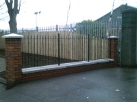 New garden fence constructed in Belfast by HMC Joiners & Builders, Northern Ireland