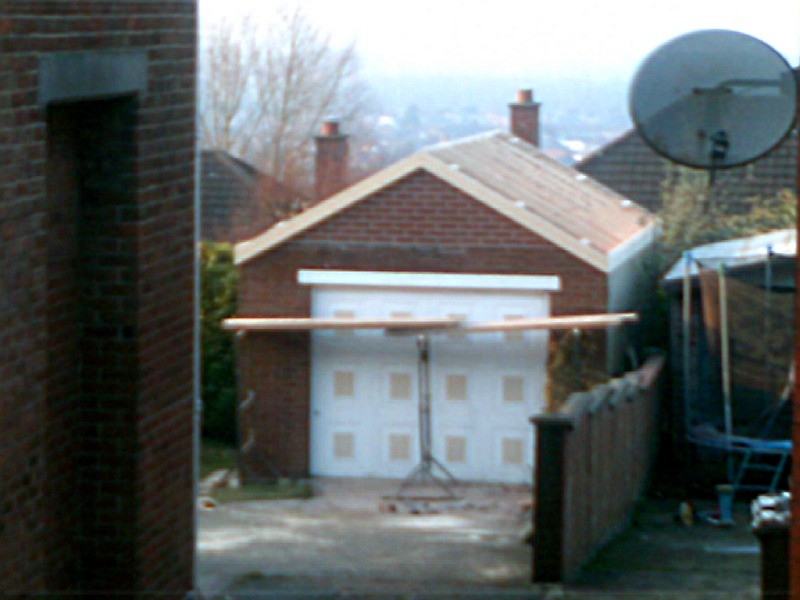 New shed / garage constructed by  HMC Joiners & Builders, Belfast, Northern Ireland